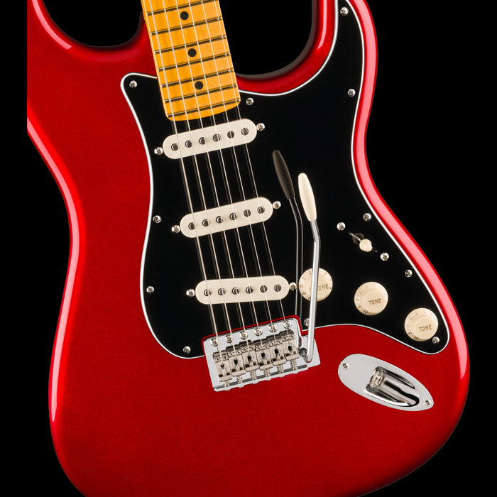 Fender Limited Edition American Professional Classic Silent System Stratocaster Candy Apple Red Front Body Detail 