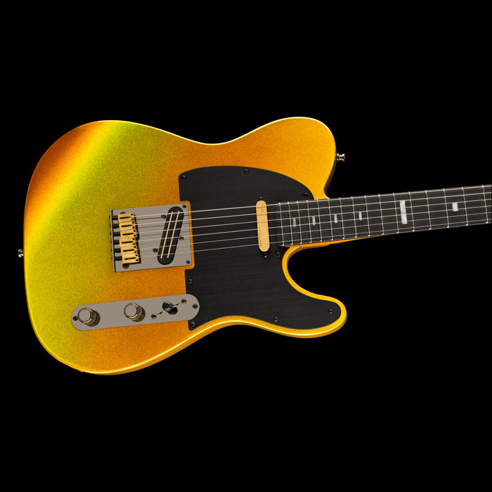 Fender 75th Anniversary American Ultra II Telecaster Liquid Gold Contour Body Right