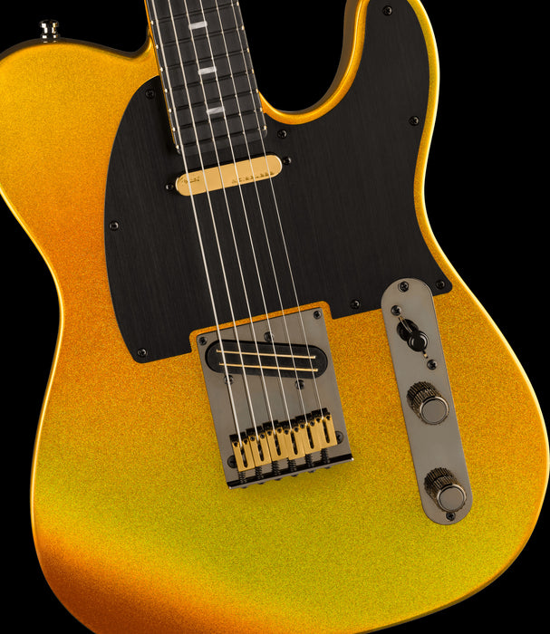Fender 75th Anniversary American Ultra II Telecaster Liquid Gold Front Body Detail