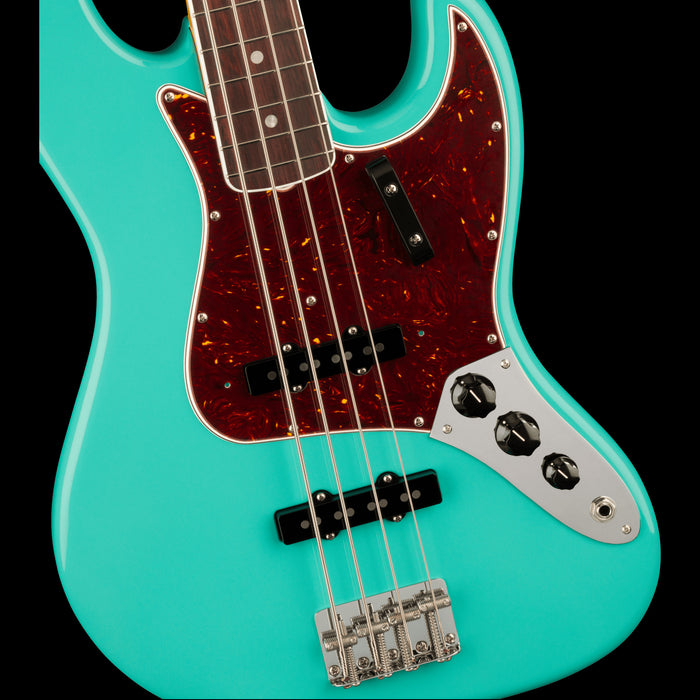 Fender American Vintage II 1966 Jazz Bass Sea Foam Green Front Body Detail