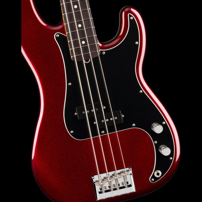 Fender American Professional Precision Bass Rosewood Oxblood Front Body Detail 
