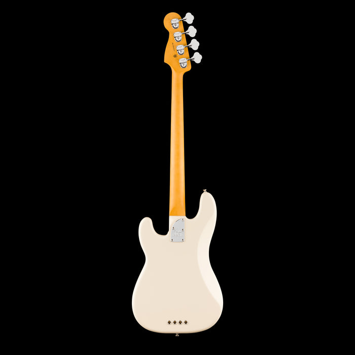 Fender American Professional Precision Bass Maple Olympic White Back 