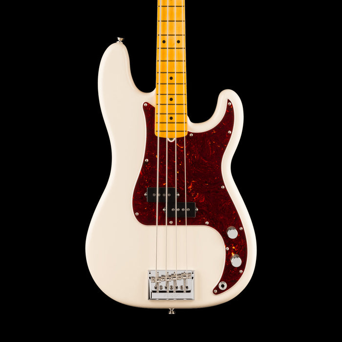 Fender American Professional Precision Bass Maple Olympic White Front Crop