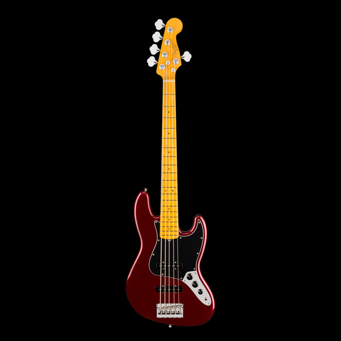 Fender American Professional Jazz Bass V Maple Oxblood Front 
