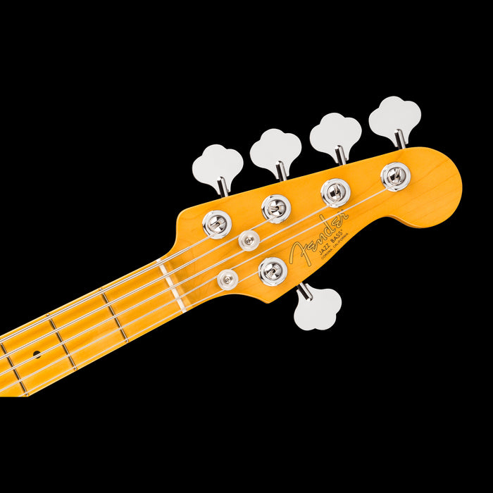Fender American Professional Jazz Bass V Maple Oxblood Headstock 