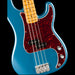 Fender American Professional Classic Precision Bass Maple Fingerboard Faded Lake Placid Blue Front Body Detail 