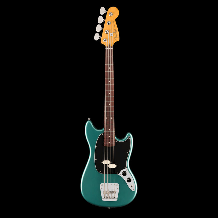 Fender American Professional Classic Mustang Bass Rosewood Fingerboard Faded Sherwood Green Metallic Front