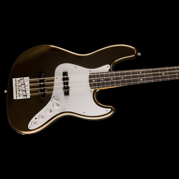 Fender American Ultra II Jazz Bass Ebony Fingerboard Texas Tea Contour Body Right