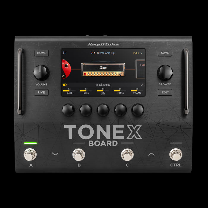 IK Multimedia TONEX Board Multi-Effects Processor Pedal Front Engaged