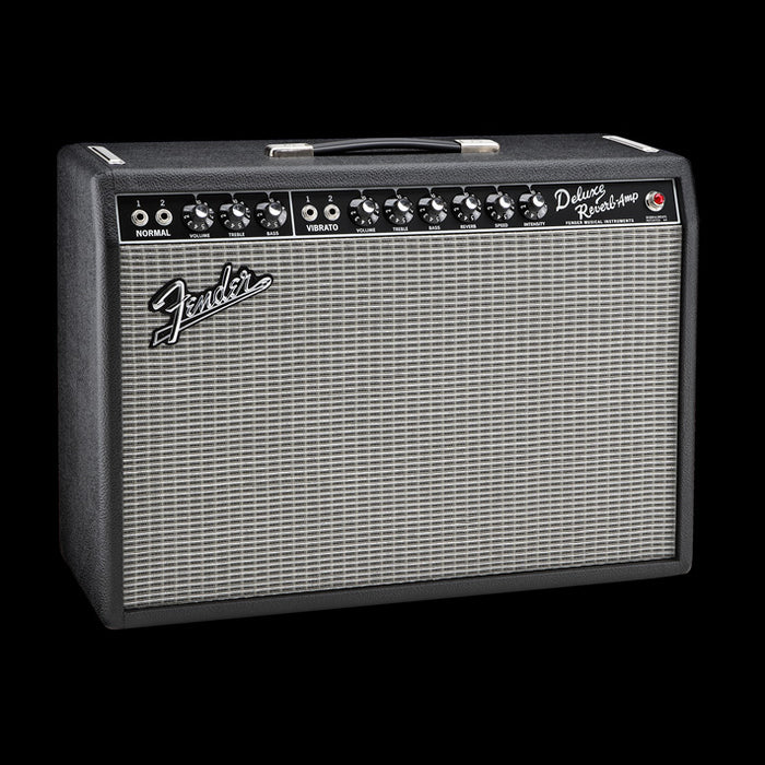 Fender 65 Deluxe Reverb Tube Guitar Amp Combo Front Angle Right