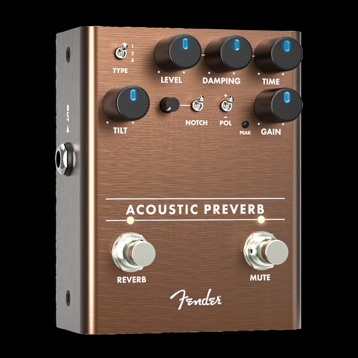 Fender Acoustic Preamp/Reverb Guitar Effect Pedal