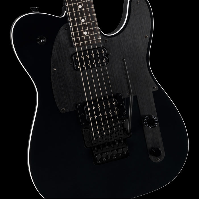 Fender John 5 Phantom Telecaster Black Front Body Detail