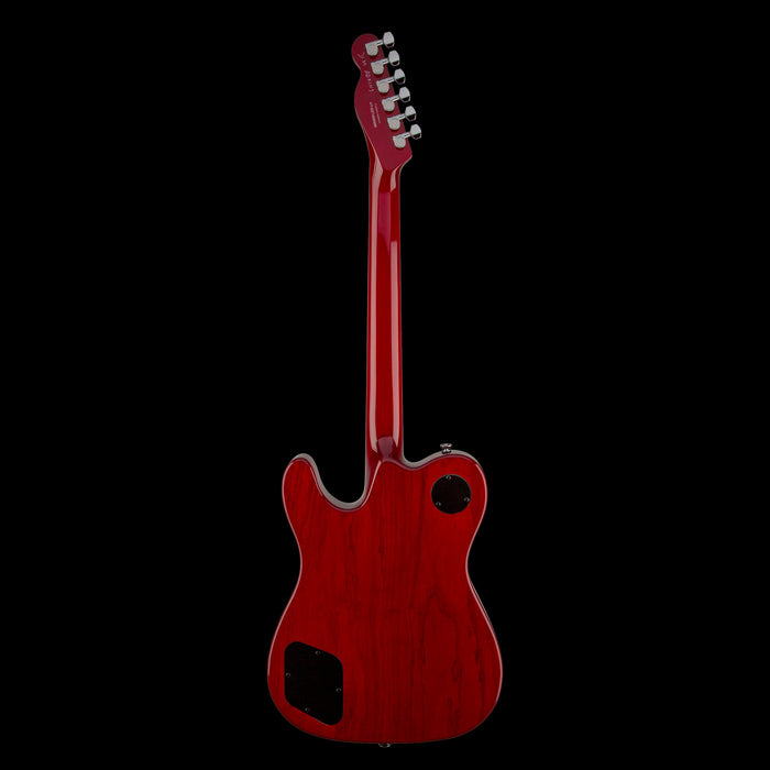 Fender Artist Series Jim Adkins JA-90 Telecaster Thinline Crimson Red Transparent Electric Guitar Back