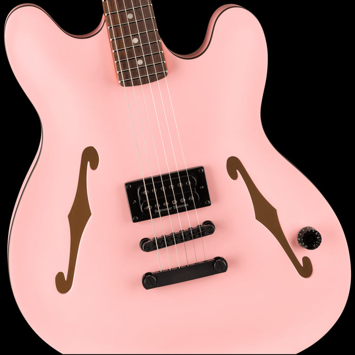 Fender Tom DeLonge Starcaster Satin Shell Pink Front Body