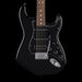 Fender Standard Stratocaster HSS Laurel Fingerboard Black Pickguard Black Electric Guitar Front Crop