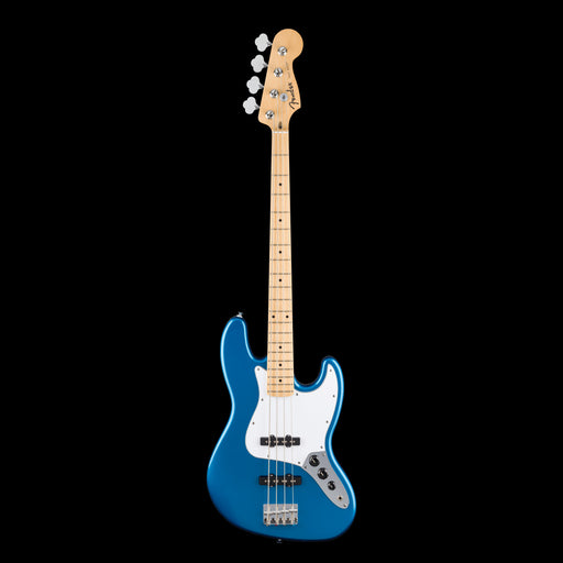 Fender Standard Jazz Bass Maple Fingerboard White Pickguard Aqua Marine Metallic Front