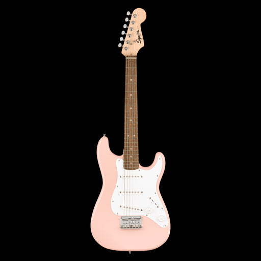 Squier Mini Stratocaster Laurel Fingerboard Shell Pink Electric Guitar Front 