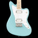 Squier Mini Jazzmaster HH Daphne Blue Electric Guitar Front Crop