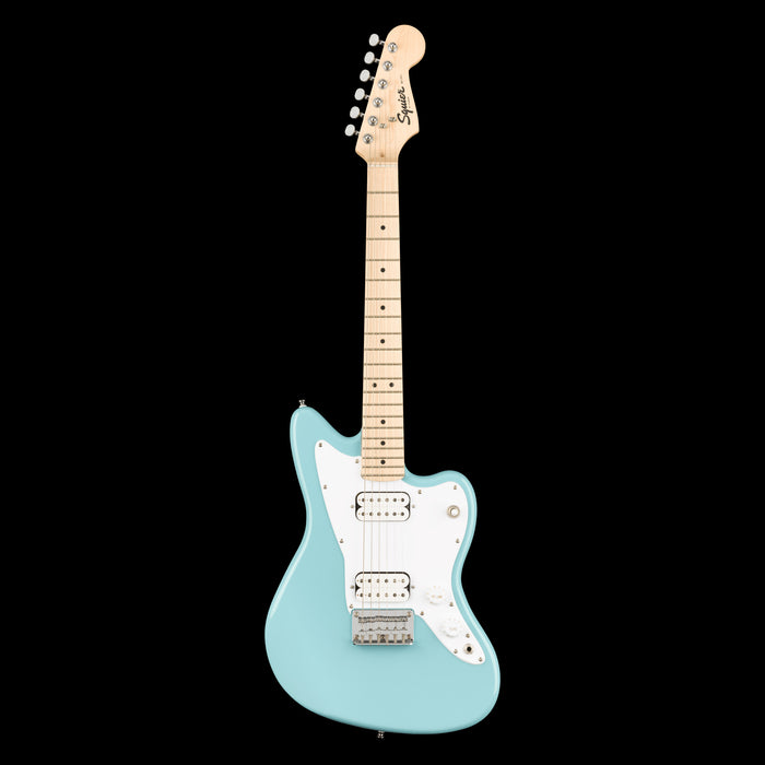 Squier Mini Jazzmaster HH Daphne Blue Electric Guitar Front