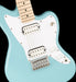 Squier Mini Jazzmaster HH Daphne Blue Electric Guitar Front Body Detail