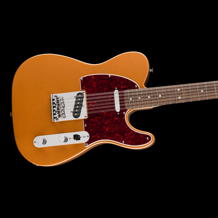 Squier Paranormal Troy Van Leeuwen Telecaster XII Copper Closeup Body Right