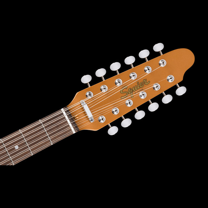 Squier Paranormal Troy Van Leeuwen Telecaster XII Copper Headstock Front 