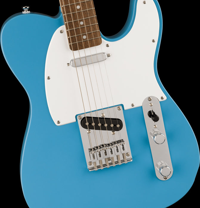 Squier Sonic Telecaster California Blue Front Body Detail