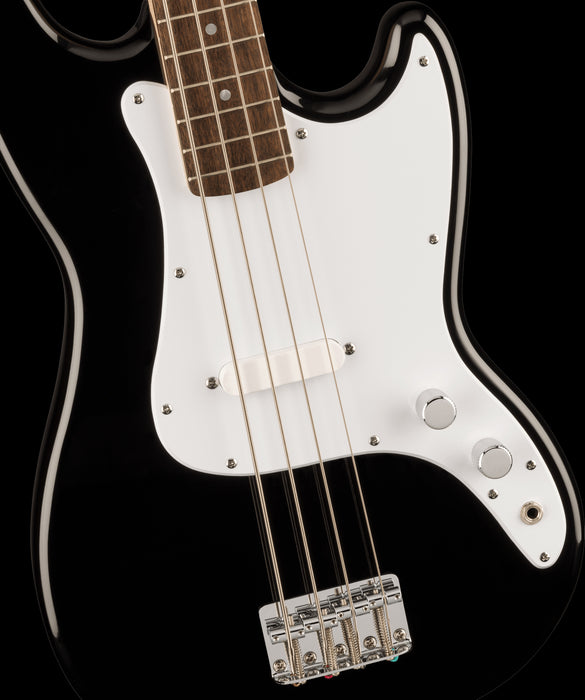 Squier Sonic Bronco Bass Laurel Fingerboard White Pickguard Black
