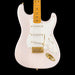 Squier FSR Classic Vibe ‘50s Stratocaster Gold Hardware White Blonde Front Crop