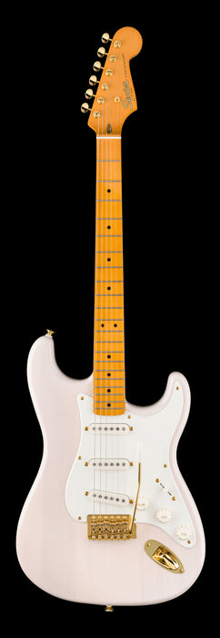 Squier FSR Classic Vibe ‘50s Stratocaster Gold Hardware White Blonde Front