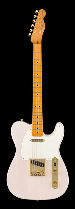 Squier FSR Classic Vibe ‘50s Gold Hardware White Blonde Front