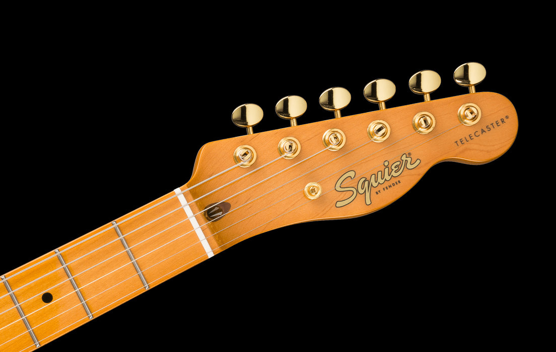 Squier FSR Classic Vibe ‘50s Gold Hardware White Blonde Headstock