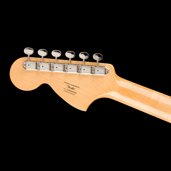 Squier FSR Classic Vibe '60s Mustang Competition Burgundy Electric Guitar Headstock Back