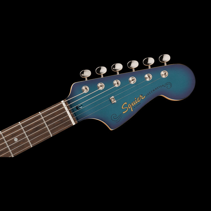 Squier FSR Classic Vibe '60s Jazzmaster Competition Burgundy Electric Guitar Headstock