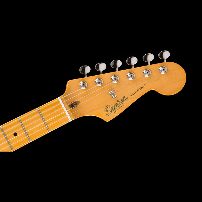 Squier Classic Vibe Duo-Sonic HS Desert Sand Headstock