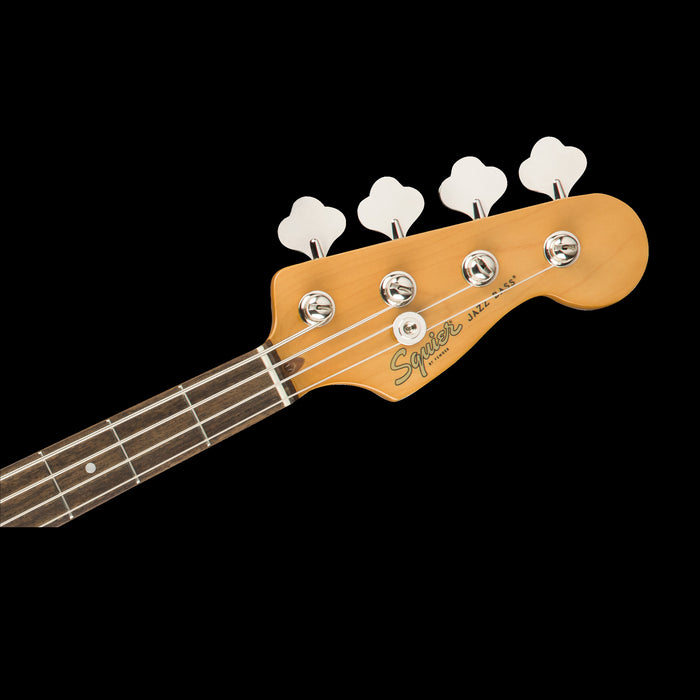 Squier Classic Vibe '60s Jazz Bass 3-Color Sunburst Headstock Front