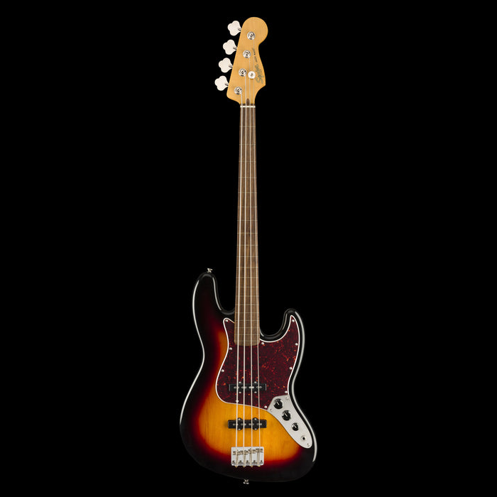Squier Classic Vibe '60s Jazz Bass Fretless 3-Color Sunburst Front