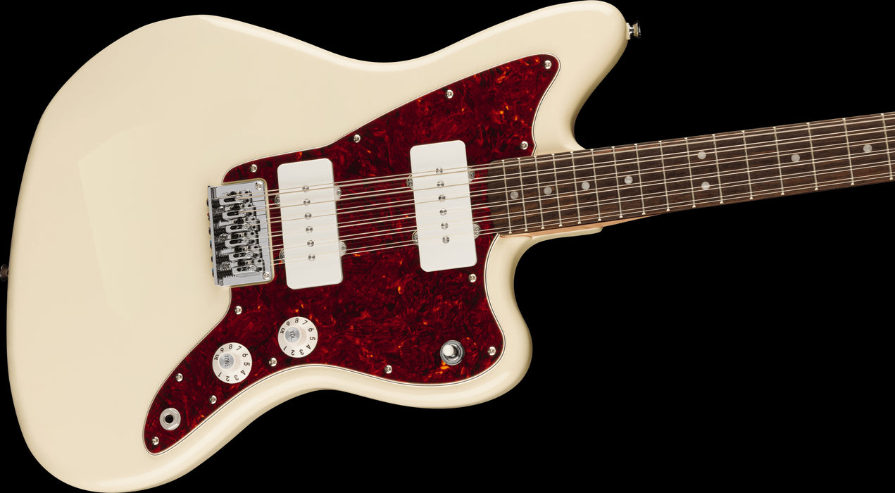 Squier Paranormal Jazzmaster XII Laurel Fingerboard Tortoiseshell Pickguard Olympic White