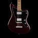 Squier Paranormal Baritone Jazzmaster HH Oxblood Front Crop 