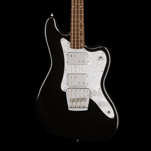 Squier Paranormal Rascal Bass HH Laurel Fingerboard White Pearloid Pickguard Metallic Black