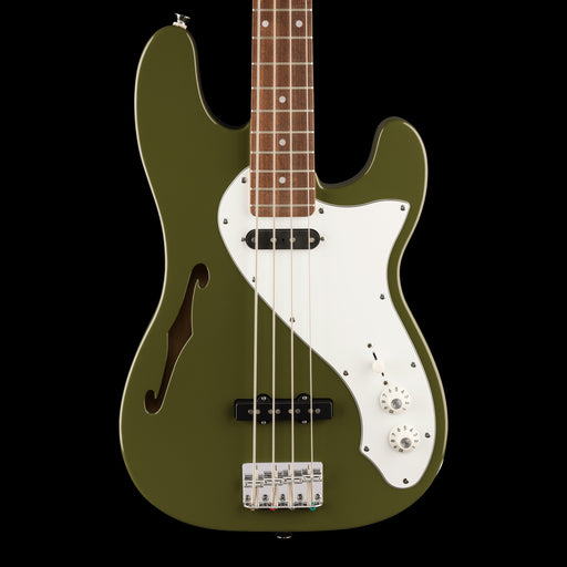Squier Paranormal Precision Bass Thinline SJ Olive Front Crop