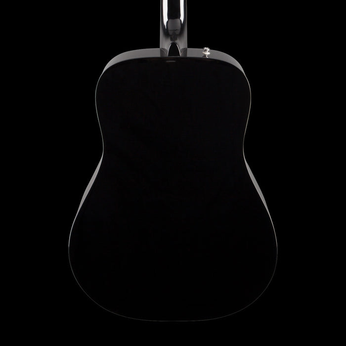 Fender CD-60 Dreadnought V3 Walnut Fingerboard Black With Case Back Crop