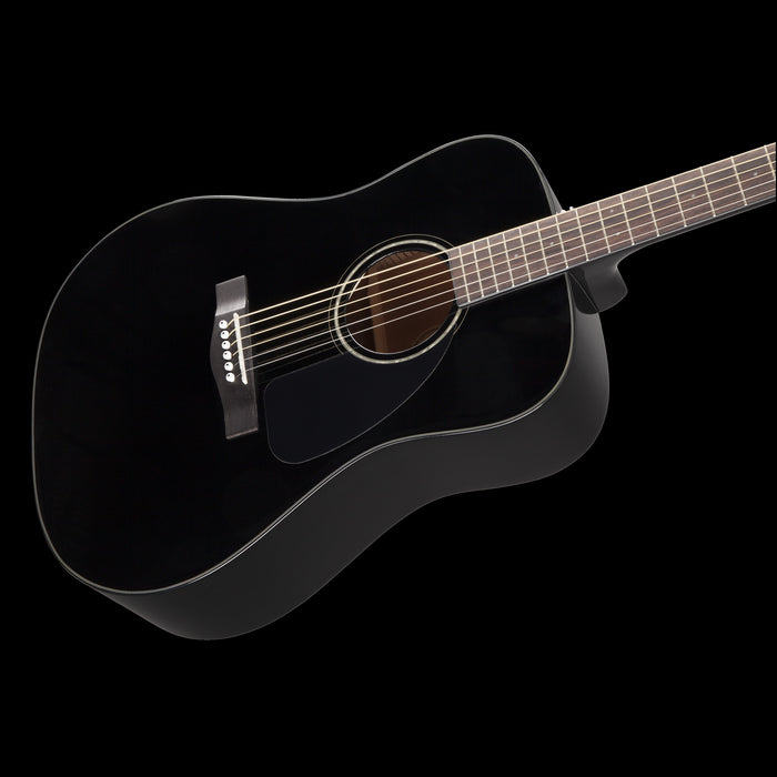 Fender CD-60 Dreadnought V3 w/Case Walnut Fingerboard Black Contour Body Right