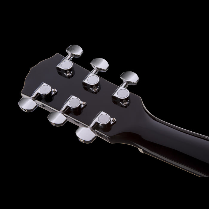 Fender CD-60 Dreadnought V3 w/Case Walnut Fingerboard Black Headstock Back