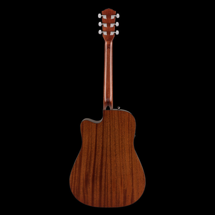 Fender CD-60SCE Dreadnought Natural Back