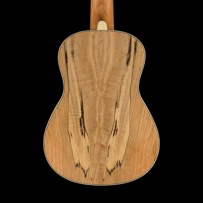 Fender Zuma Exotic Concert Ukulele Walnut Fingerboard Spalted Maple Back Crop