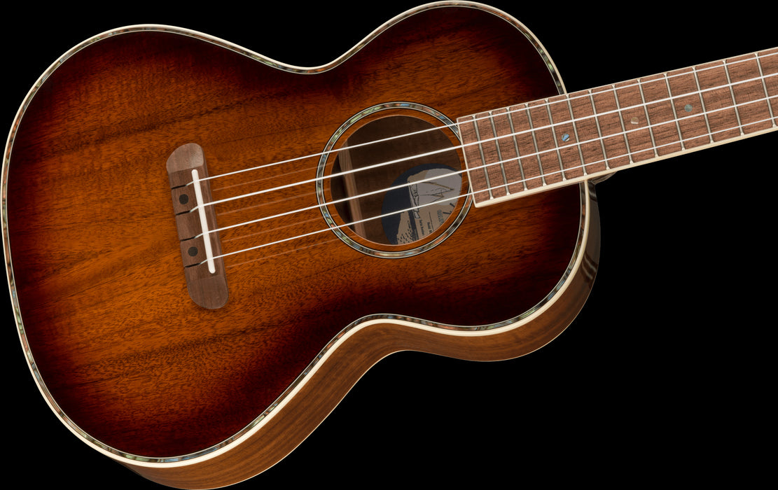 Fender Montecito Tenor Ukulele Shaded Edge Burst Rosette