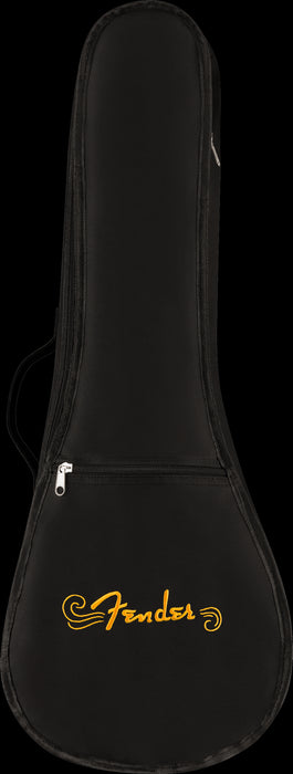 Fender Montecito Tenor Ukulele Shaded Edge Burst Bag Front