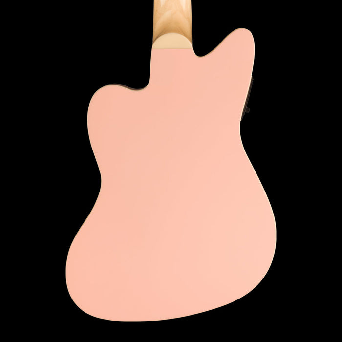 Fender Fullerton Jazzmaster Ukulele Tortoiseshell Pickguard Shell Pink Back Crop