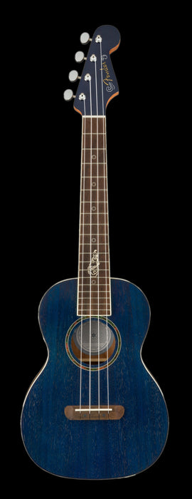 Fender Dhani Harrison Ukulele Sapphire Blue Front